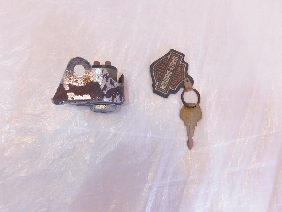 Harley Davidson Sportster XLH 883 1000 1100 & 1200 Chrome Ignition Switch w/ Key - C3 Cycle