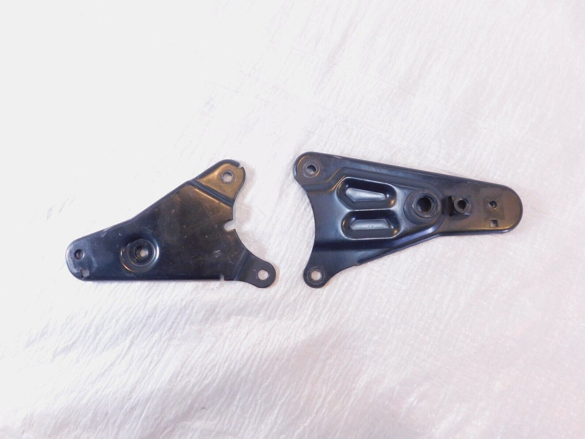 92-93 BMW K1100LT K1100RS Left/Right Footrest Foot Peg Mount Bracket Stay Plates - C3 Cycle