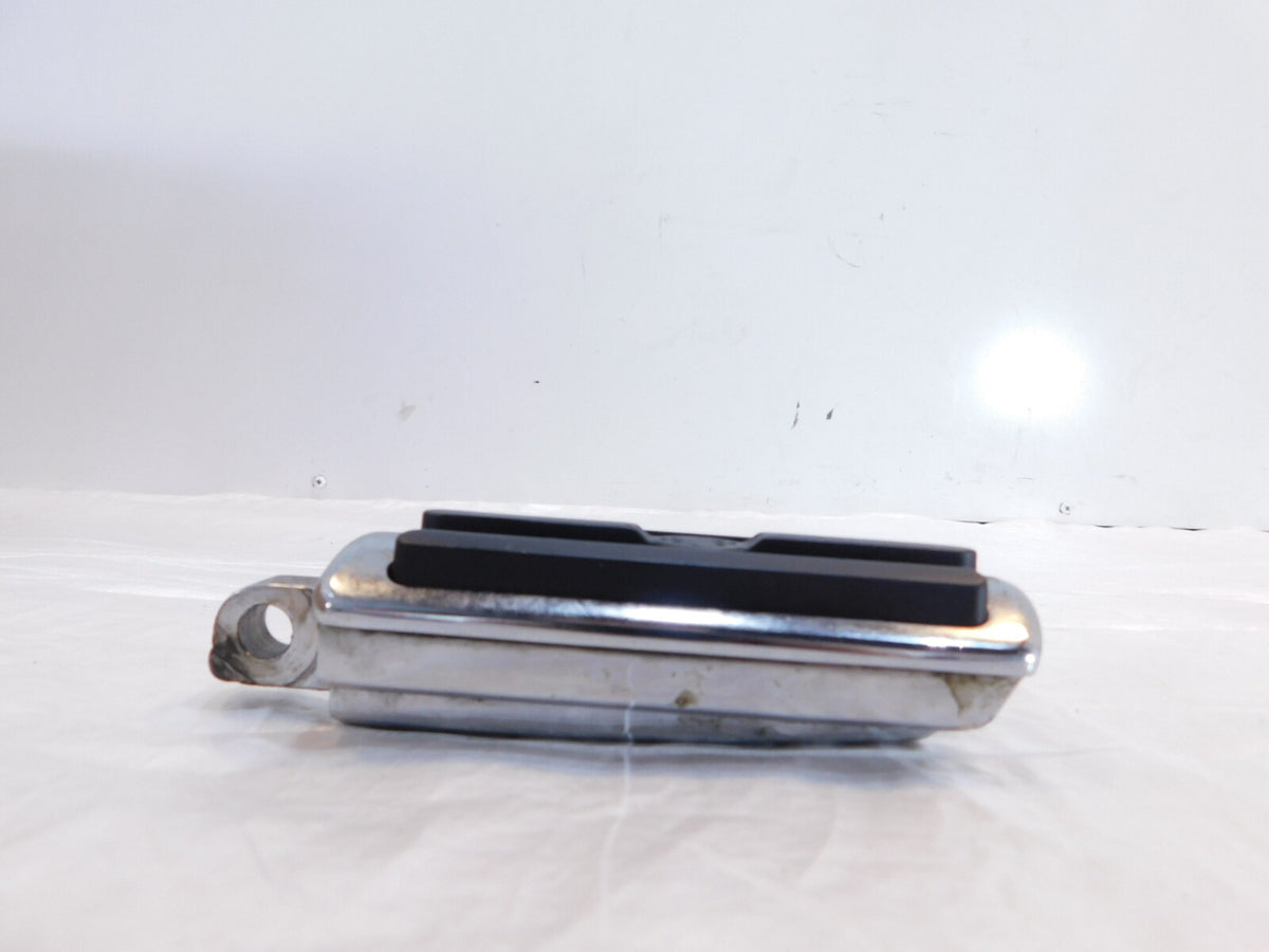 Pair Harley Touring Dyna Sportster & Softail Chrome & Rubber Footpeg Footrests - C3 Cycle