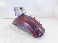 Yamaha Virago 700 750 XV700 XV750 Maroon Rear Wheel Fender Mudguard & Toolbox - C3 Cycle