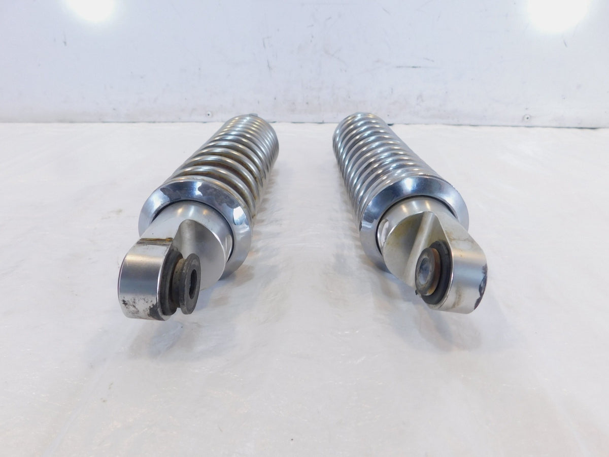 Harley Davidson Sportster 883 Hugger & 1200 Custom Chrome Rear Shock Absorbers - C3 Cycle