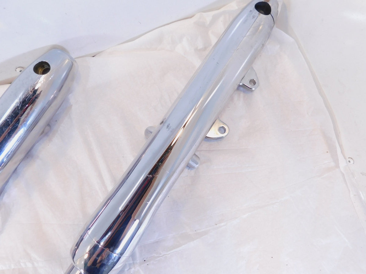 2002 American IronHorse Texas Chopper Left & Right Front Fork Leg Shocks - Bent - C3 Cycle