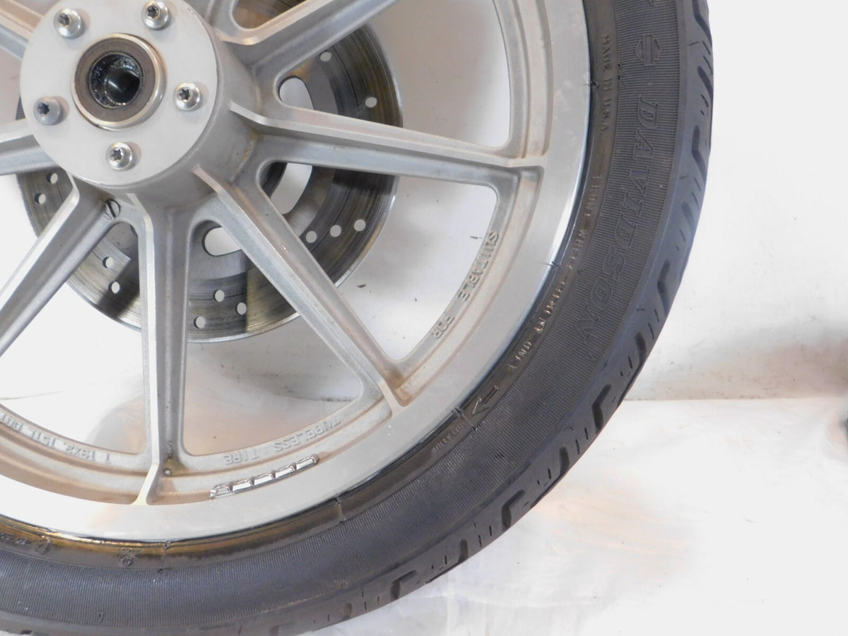 Harley Davidson Sportster 883 FXR Super Glide Dyna 19" Cast Front Tire Wheel Rim - C3 Cycle