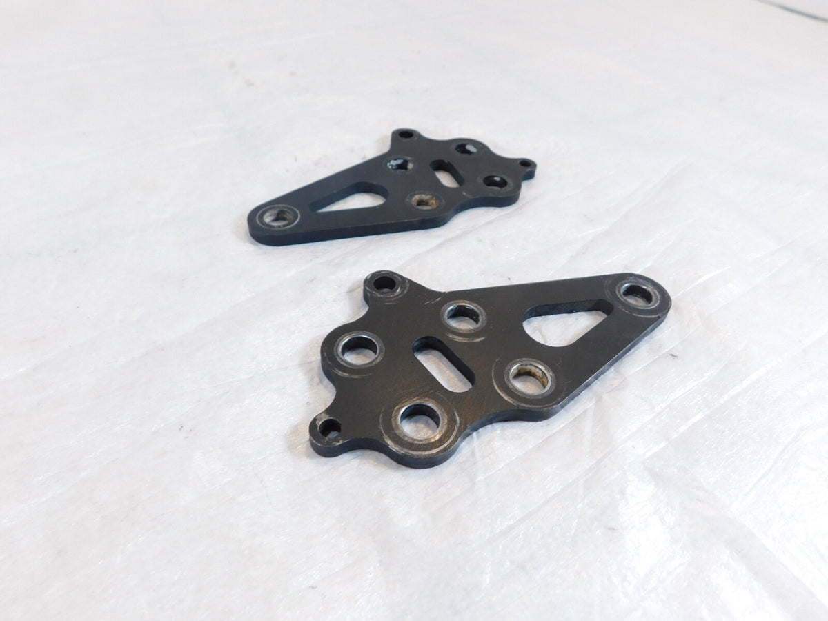 Pair Black 2008-2016 Polaris Victory Vision Engine Motor Mount Rear Brackets - C3 Cycle