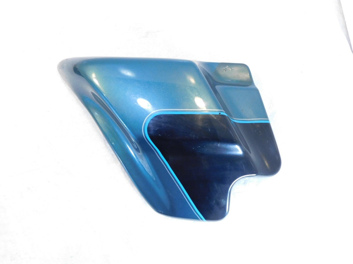Harley Touring Road King Electra Glide Ultra Classic Blue Black Left Side Cover - C3 Cycle