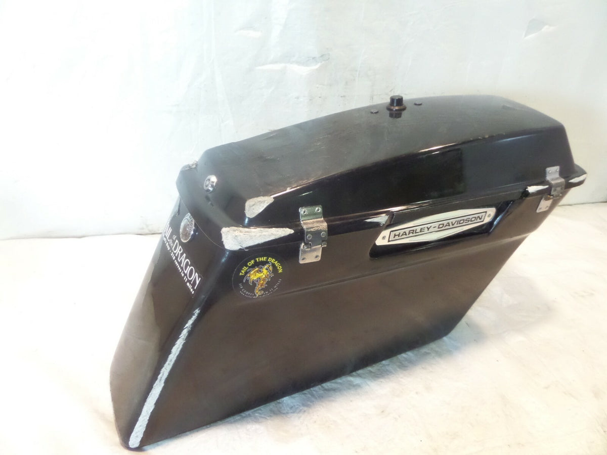 Damaged Harley Davidson Road King Street & Electra Glide Black Right Saddlebag - C3 Cycle