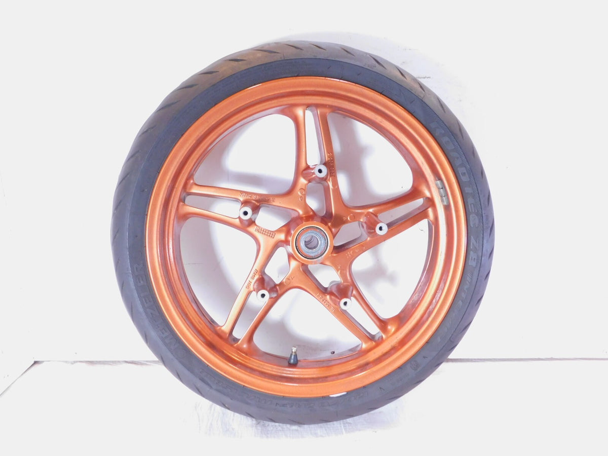 2002-2005 BMW R1150R Rockster Cast Orange Back Front Wheel Rim & Tire - 3.50x17" - C3 Cycle