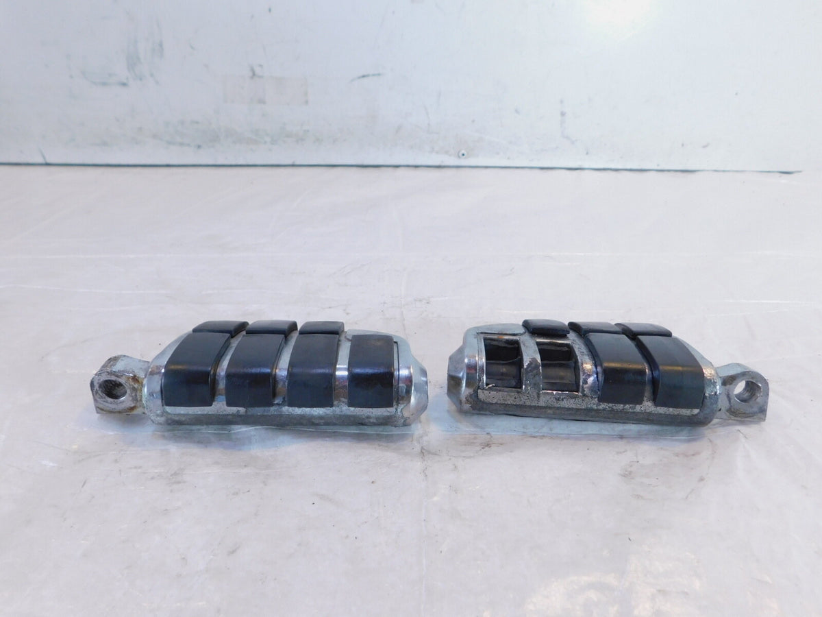 Harley Davidson FXR Dyna Sportster & Softail ISO Chrome Footpegs Footrests - C3 Cycle