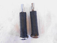 Harley Davidson FXR Dyna Sportster & Softail Black Rubber Footpegs Footrests - C3 Cycle