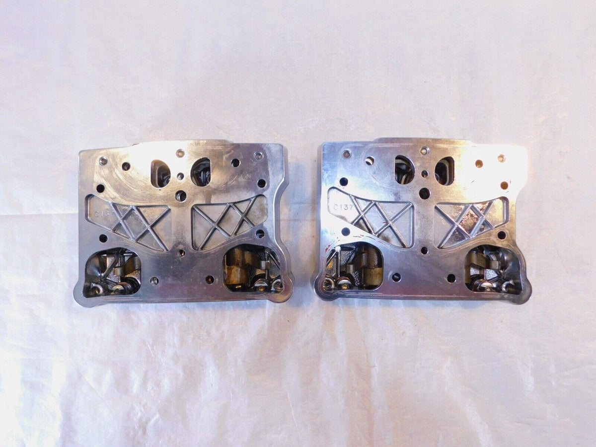 Harley Davidson Street Glide Dyna Softail Chrome Cylinder Head Top Rocker Boxes - C3 Cycle