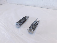 Harley Touring FXR Dyna Sportster & Softail Chrome & Rubber Footpegs Footrests - C3 Cycle
