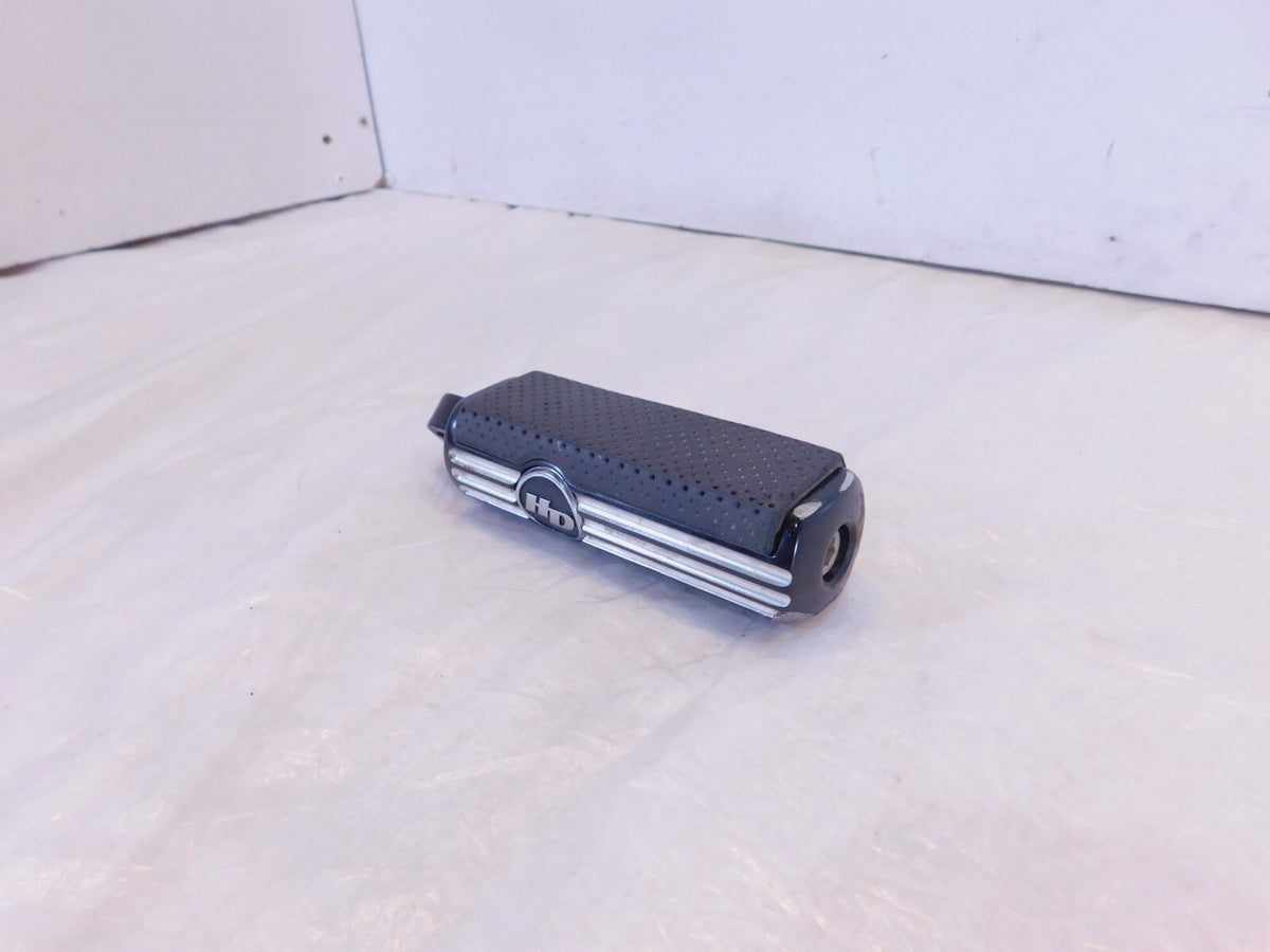 Harley Touring FXR Dyna Sportster & Softail Single Black Rubber Footpeg Footrest - C3 Cycle