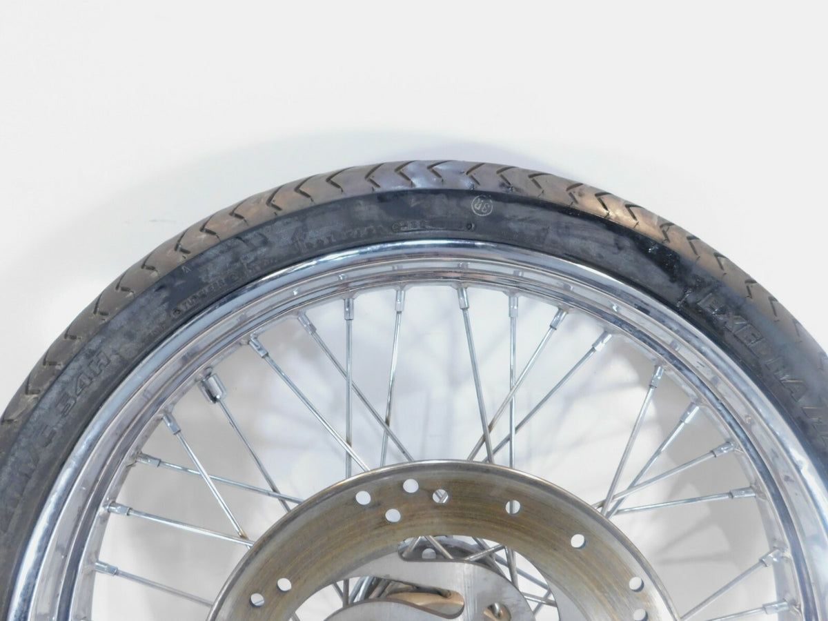 Bent Harley Davidson Softail Night Train & Deuce 21" Laced Front Wheel Rim Tire - C3 Cycle