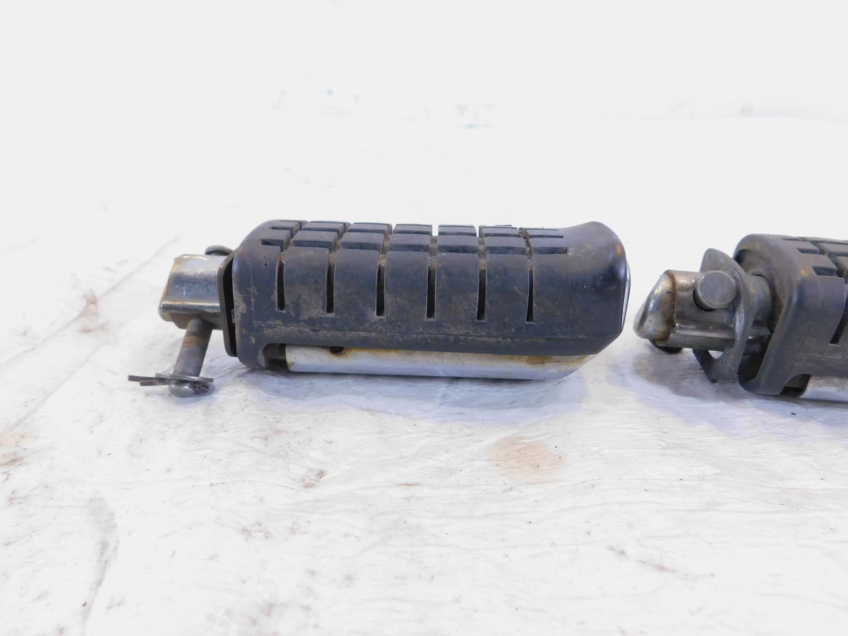 1983-1985 Honda CB650SC Nighthawk 650 Black Left/Right Rear Footpeg Footrest - C3 Cycle