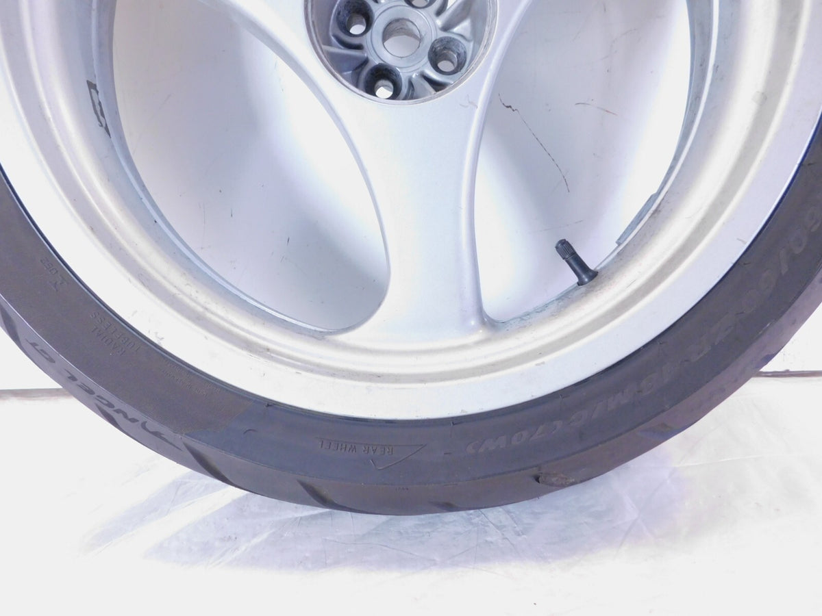 BMW R1100R R1100RT R1100RS R850R & K1 K1100LT Cast Silver Rear Wheel Rim & Tire - C3 Cycle
