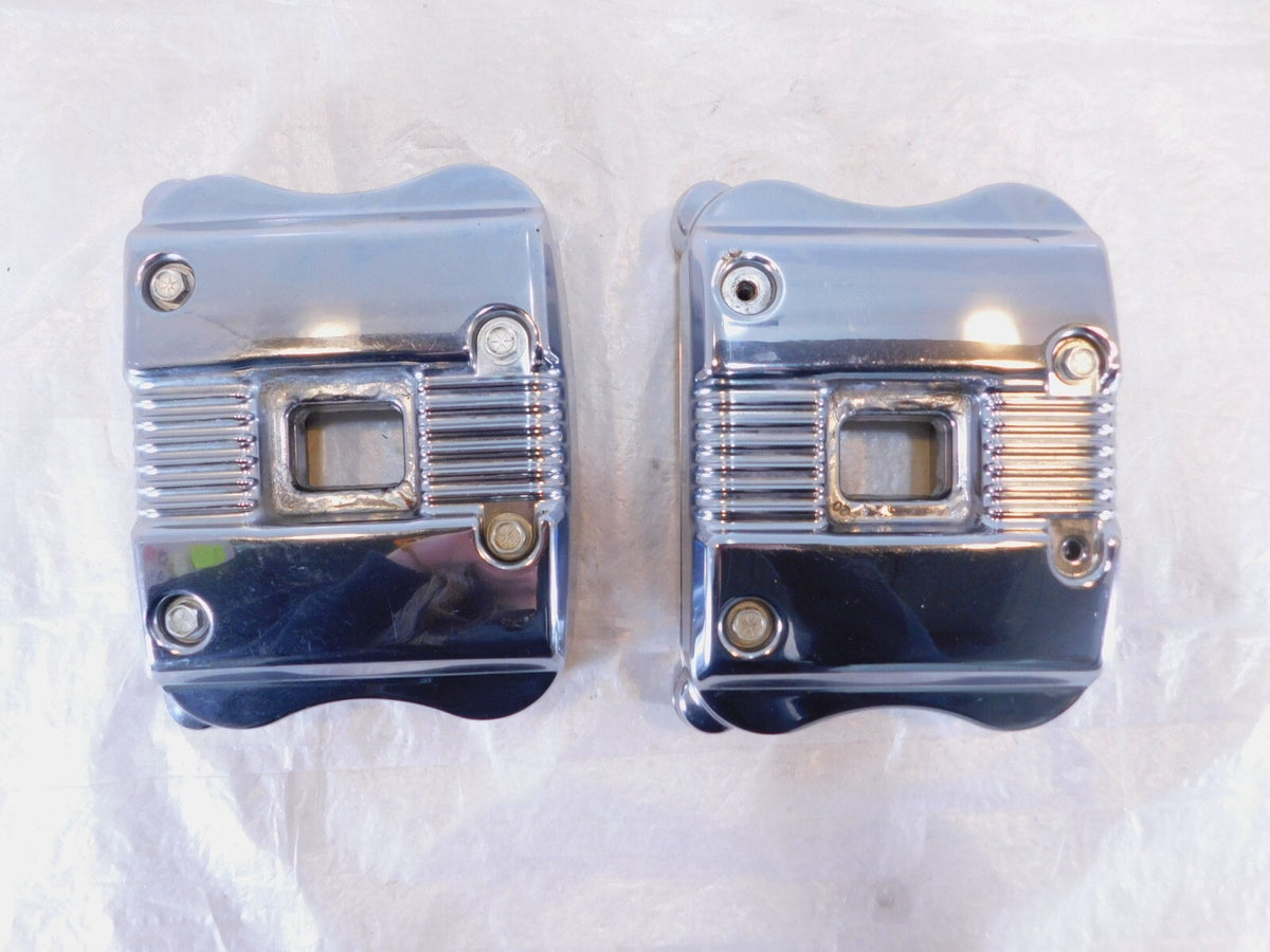 Harley Davidson Sportster 883 & 1200 Chrome Cylinder Head Cover Rocker Boxes