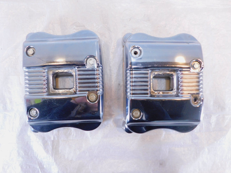 Harley Davidson Sportster 883 & 1200 Chrome Cylinder Head Cover Rocker Boxes