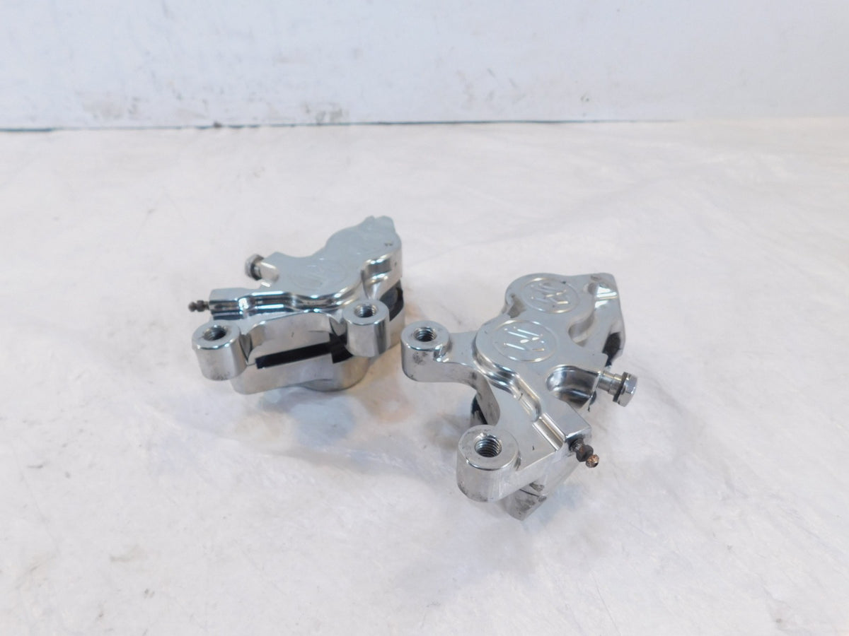 Harley Road King Electra Glide Chrome Peformance Machine Front Brake Calipers - C3 Cycle