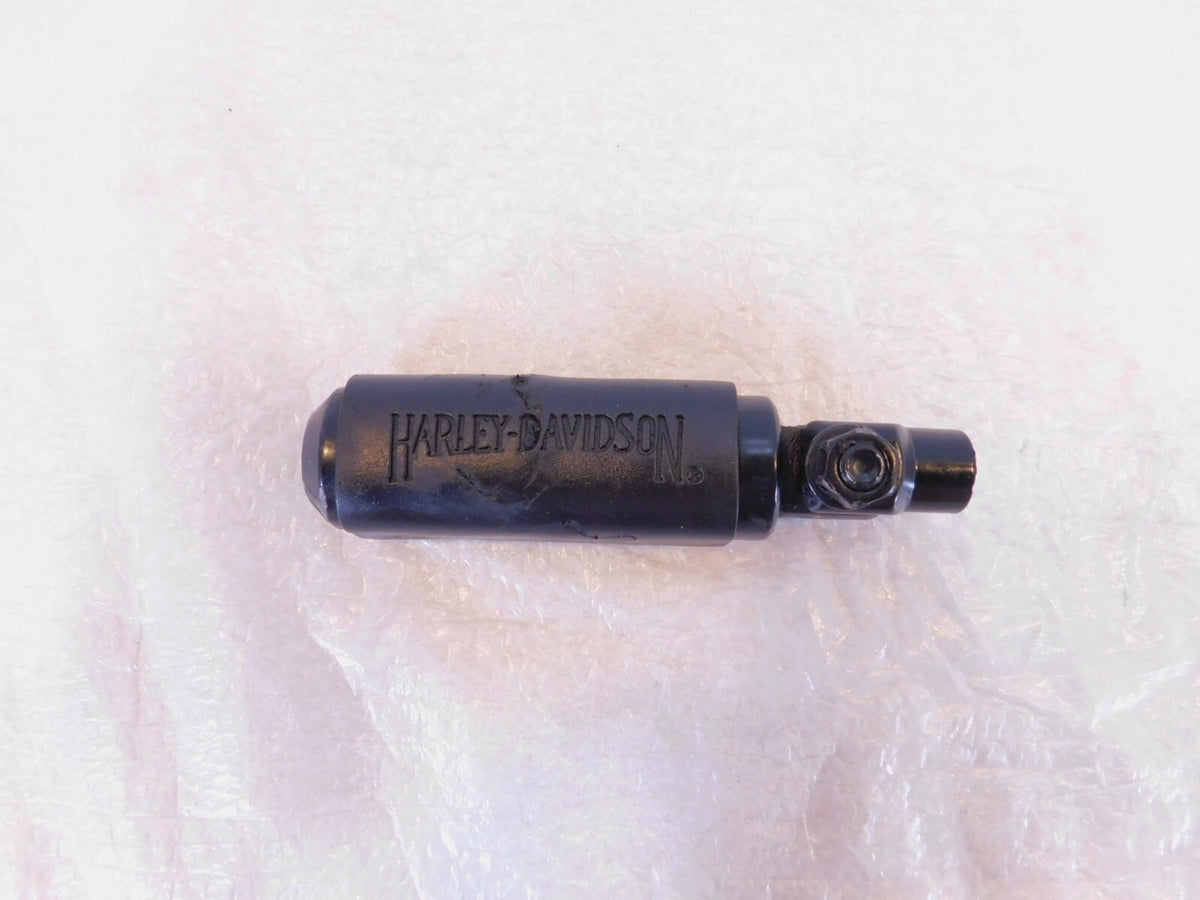Harley Touring Dyna Sportster & Softail Black Rubber Footpeg Footrest w/ Clevis
