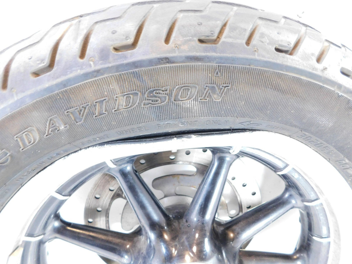 Harley Touring Road King & Electra Glide Cast Front Wheel Rim w/ Tire -Bent - C3 Cycle