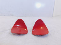 Vespa Piaggio Primavera 50 125 150 Pair Red Left Right Steering Fairing Plugs - C3 Cycle