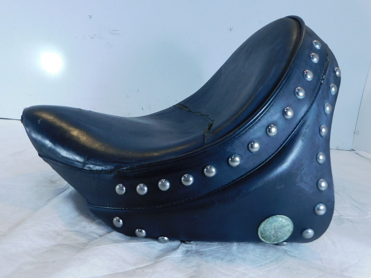 1998-2003 Yamaha V-Star XVS650 Classic Black Main Rider Solo Driver Seat Saddle - C3 Cycle