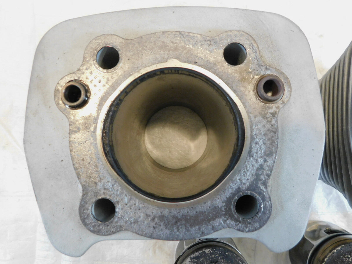 Pair Harley Davidson Sportster 883 Silver Cylinder Jugs w/ Pistons P/N: 16446-86 - C3 Cycle