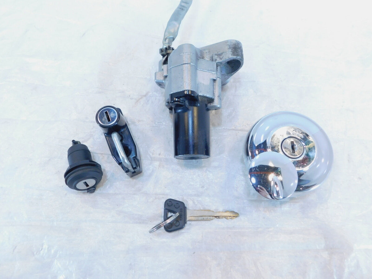 Yamaha V-Star 650 & 1100 Ignition Switch & Fuel Tank & Storage Lock Set w/ Key - C3 Cycle