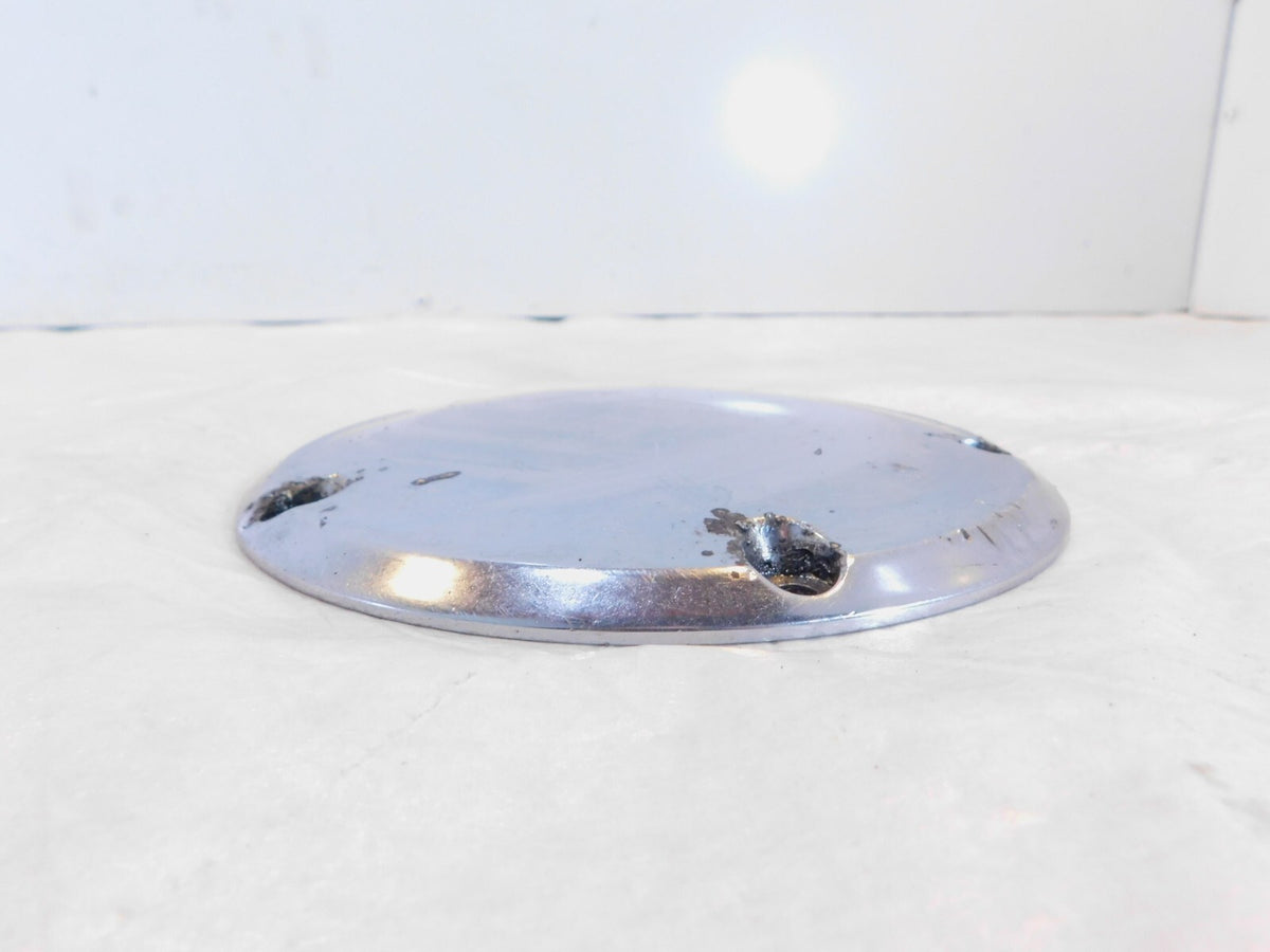 Harley Davidson Twin Cam Dyna Softail Left Engine Chrome Derby Clutch Cover - C3 Cycle