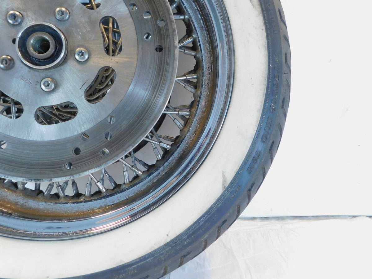 Harley Davidson EVO Touring Electra Glide Chrome Laced Front Wheel Rim & Tire - C3 Cycle