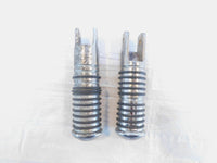 Harley Touring FXR Dyna Sportster & Softail Chrome & Rubber Footpegs Footrests - C3 Cycle