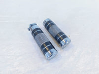 Harley Davidson Dyna Sportster Softail Chrome Left & Right Handlebar Hand Grips - C3 Cycle