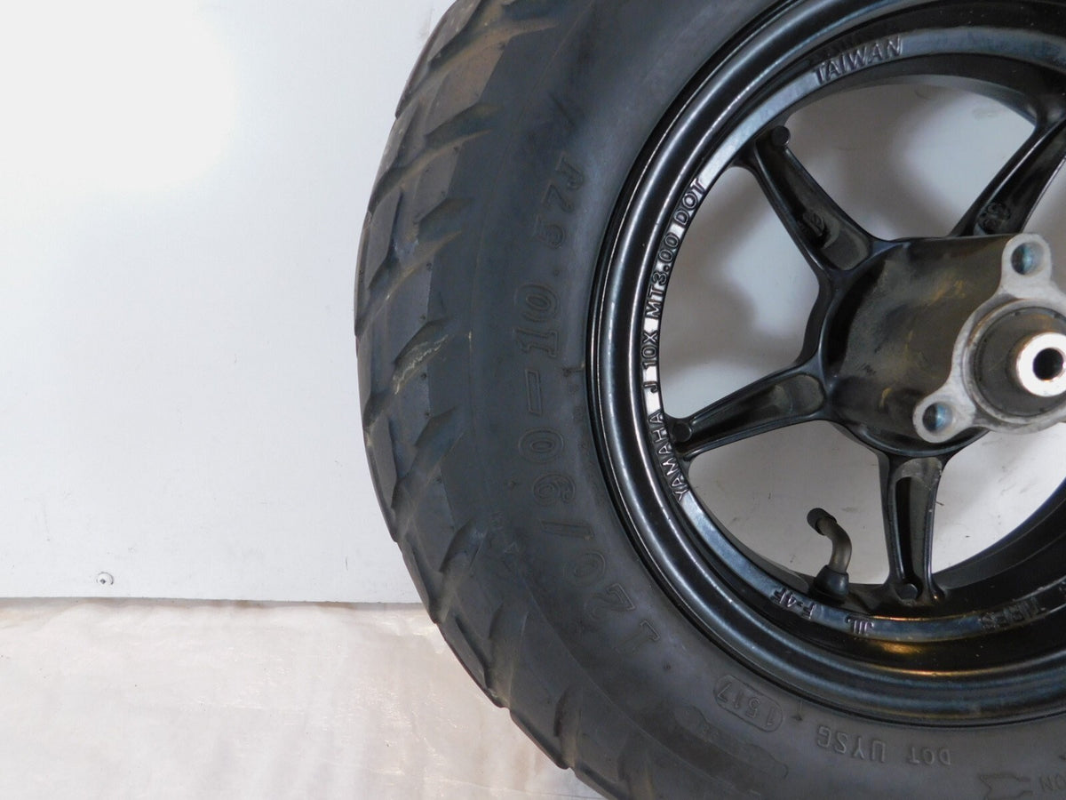 2012-2019 Yamaha YW50 Zuma 50 50F 50FX Black Front Wheel Rim & Tire 10" x 3.00" - C3 Cycle