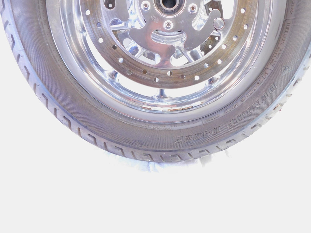 Harley Davidson Road Street & Electra Glide Chrome Cast Front Wheel Rim w/Tire - C3 Cycle