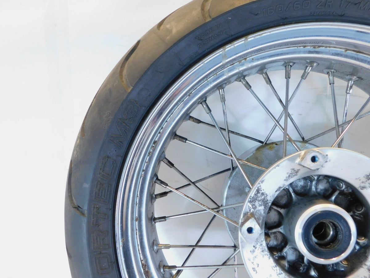1998-2003 Triumph Thunderbird Sport Chrome Spoked Rear Wheel Rim & Tire