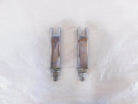 Harley EVO FXR EVO Dyna Chrome Front Highway Footpeg Peg Mount Clevis Brackets - C3 Cycle