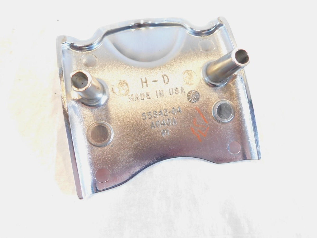 Harley Sportster 883 1200 Custom Chrome Handlebar Riser Mount Bracket & Cover - C3 Cycle
