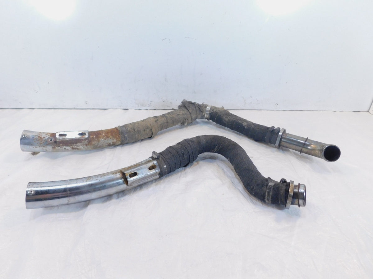 Harley Davidson Dyna Super Glide & Low Rider Chrome Exhaust Header Pipe System - C3 Cycle
