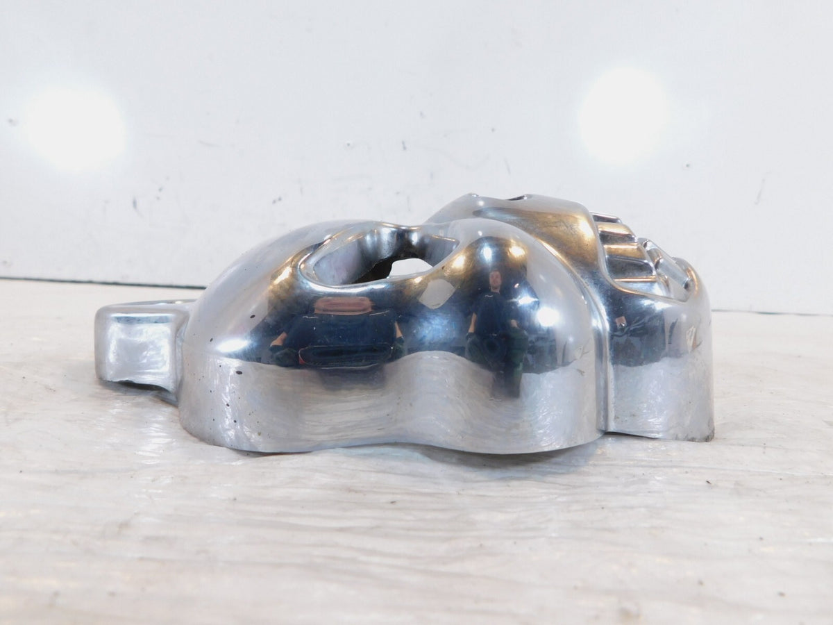 Harley Davidson Touring Electra Road King & Softail Chrome Skull Horn Cover Trim - C3 Cycle