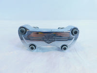 Harley Dyna Wide & Super Glide Custom Chrome Handlebar Mount Clamp Brackets - C3 Cycle