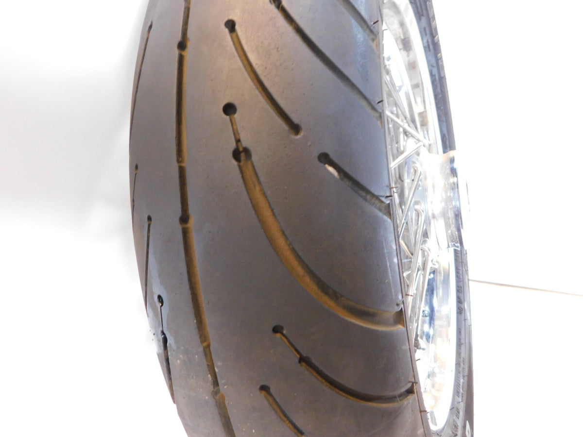 Victory V92 Deluxe & Touring Cruiser Chrome Laced Front Wheel Rim Rotor & Tire - C3 Cycle