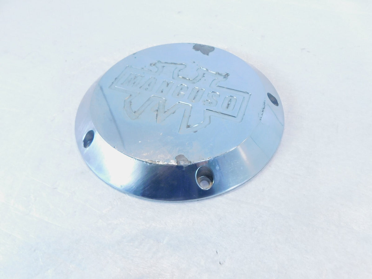 Harley Davidson Twin Cam Softail & Dyna Mancuso Chrome Derby Clutch Cover - C3 Cycle