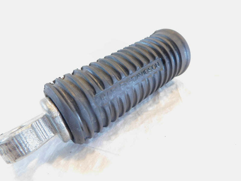 Harley Touring FXR Dyna Sportster & Softail Single Black Rubber Footpeg Footrest