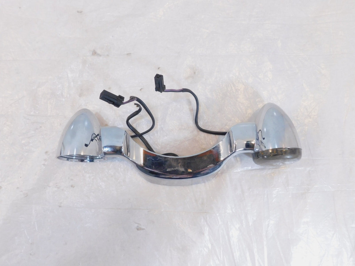 Harley Davidson Chrome FLHX Street Glide Rear Fender Turn Signal Indicator Bar - C3 Cycle