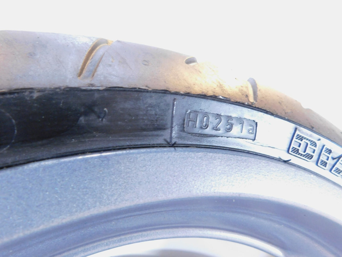 1999-2001 Buell X1 Lightning & M2 Cyclone Gray Grey Cast Front Wheel Rim & Tire - C3 Cycle