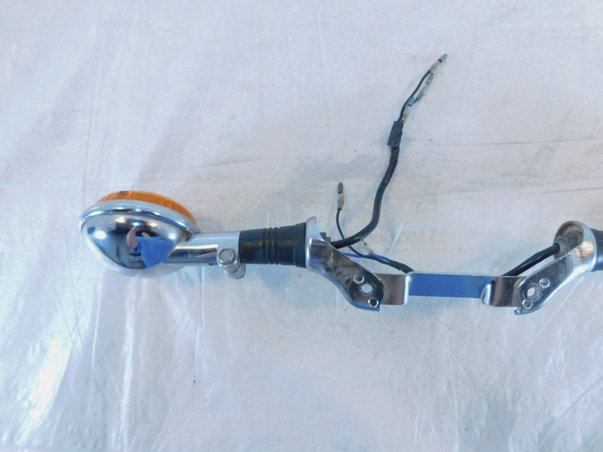 Yamaha Virago 700 750 1100 XV750 Front Turn Signal Indicators w/ Mount Bracket - C3 Cycle