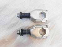 2012-2018 BMW F800 F800GT Silver Front Left Right Handlebar Riser Bracket Clamps - C3 Cycle