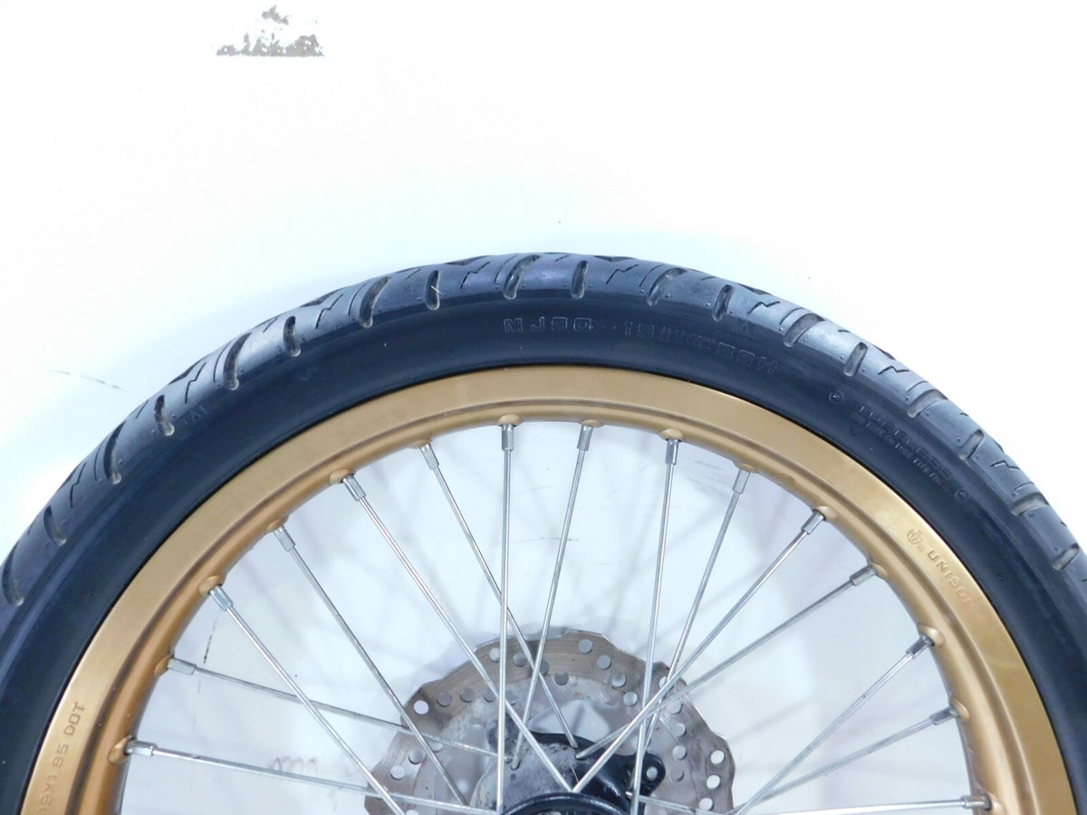 2012 Zero Motorcycle XU Spoked Laced Wire Front Wheel Rim w/ Tire & Brake Rotor - C3 Cycle