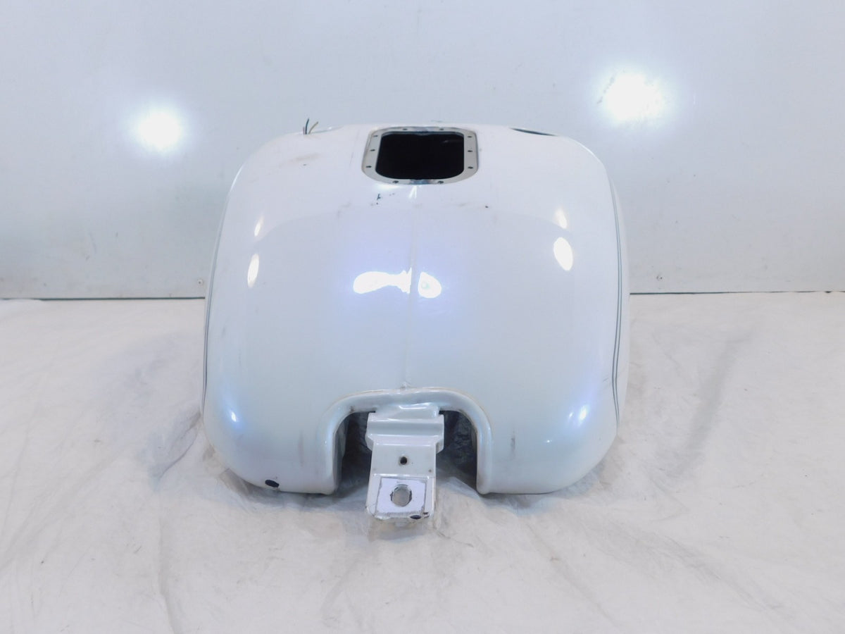 Harley Davidson Softail Heritage Classic & Fat Boy White Fuel Gas Tank - Dented - C3 Cycle