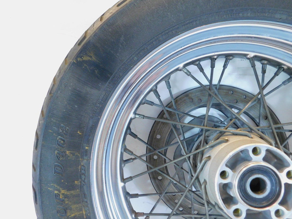 Harley Davidson Dyna Sportster & Softail Laced 16" Rear Wheel Rim & Tire Chrome - C3 Cycle